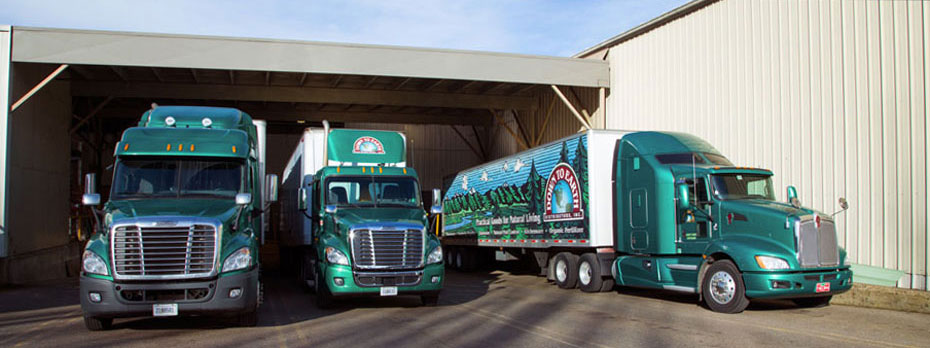 Our Beautiful Trucks at Down to Earth Distributors, Inc