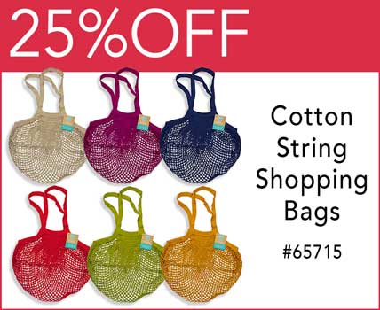 Cotton String Shopping Bags on Sale!