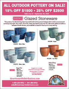 Outdoor Pottery Sale! 15%-25% OFF!