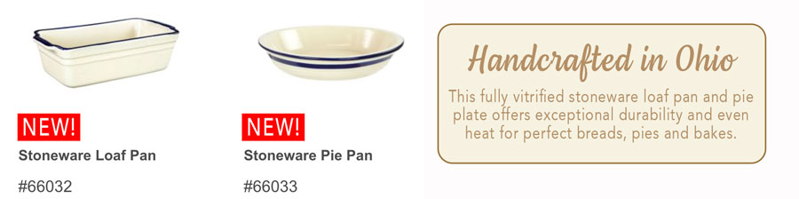 New Ohio loaf pan and pie plate