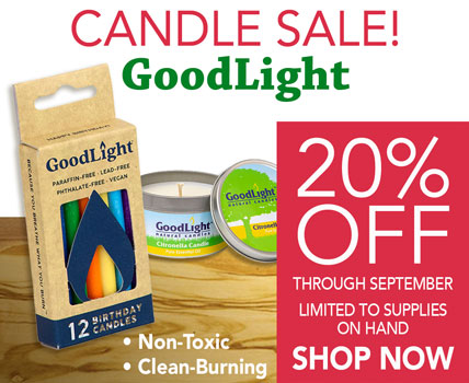 Sale -Goodlight Candles through September -20% off
