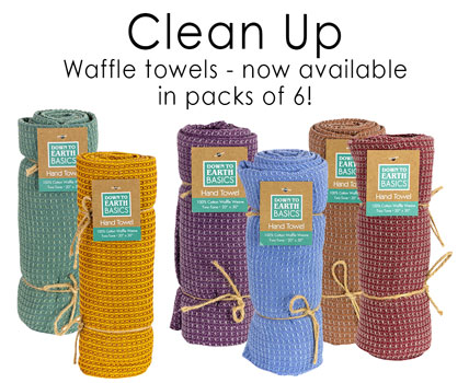 Waffle towels in packs of 6 -Wholesale