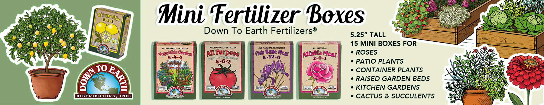 Mini Fertilizers for Kitchen Gardens