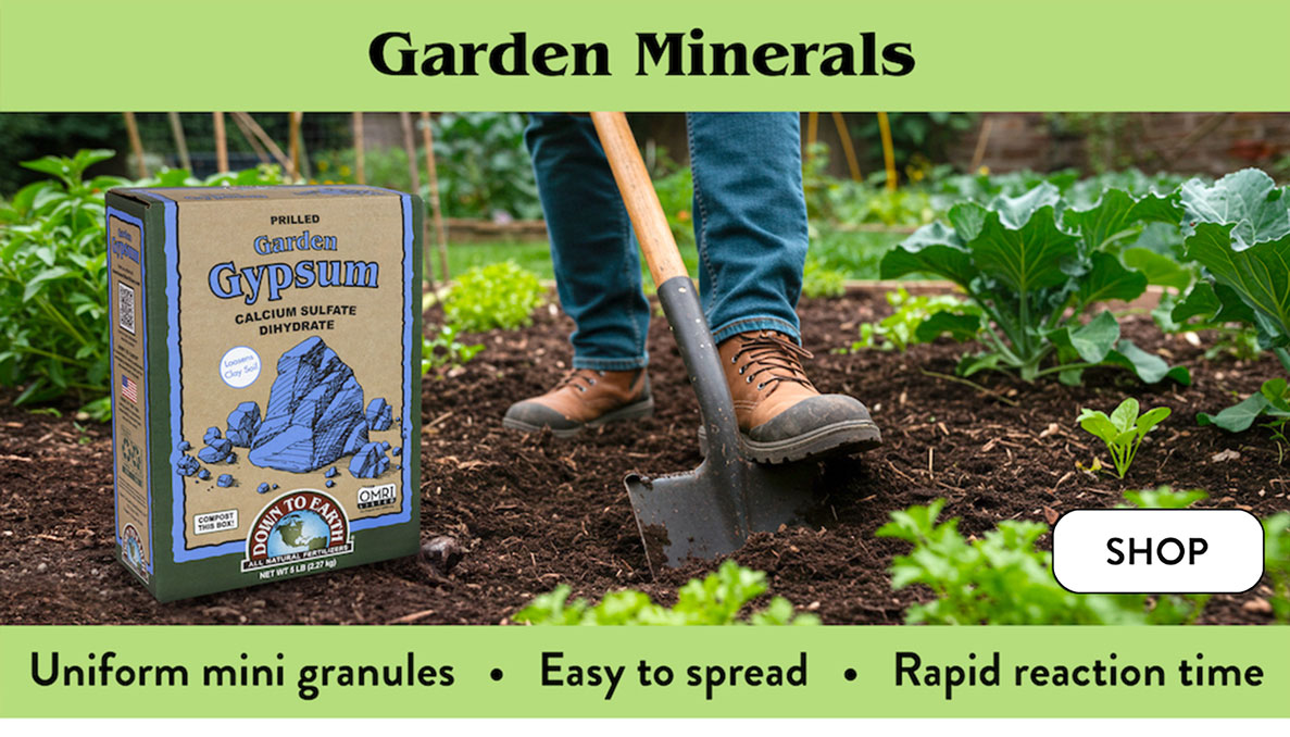Shop Down To Earth Fertilizers - Minerals
