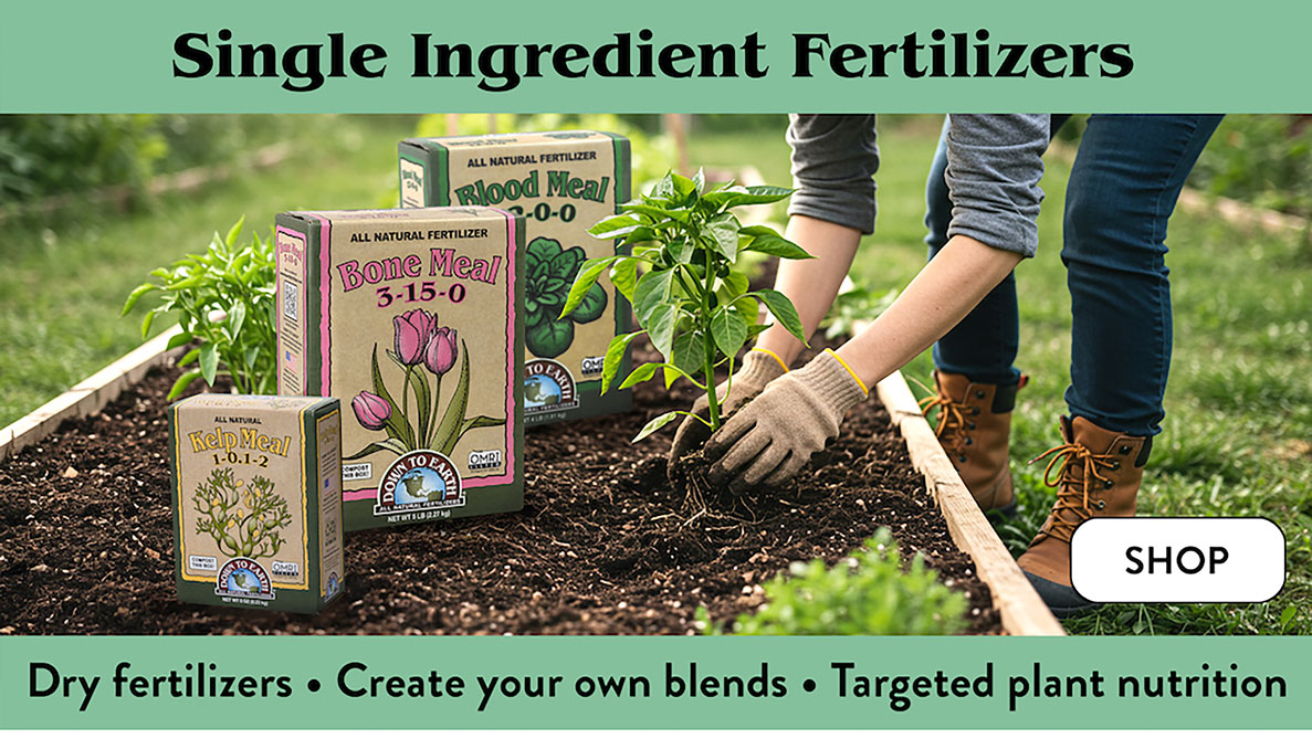 Shop Down To Earth Fertilizers -Single Ingredients