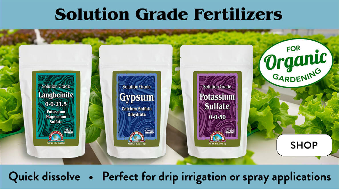 Down To Earth Solution Grade Wettable Powders