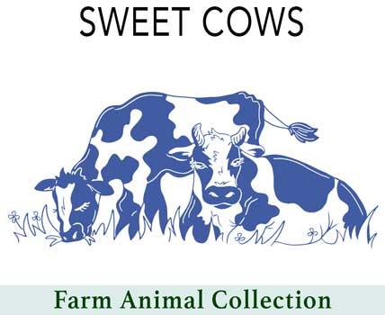 Cows - drinkware, glasses, clothing accessories, wholesale