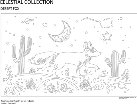 FOX - FREE COLORING PAGE