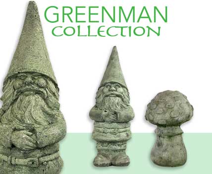 Shop Greenman Gnomes and garden statues!