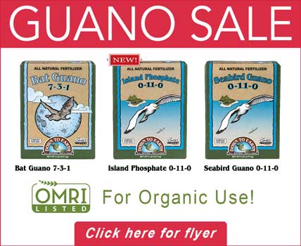 Fertilizer Sale - Get Your Guano! Omri Listed Fertilizers