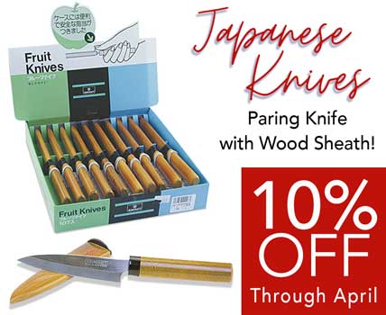 Japanese Paring Knives on sale 10% OFF through April