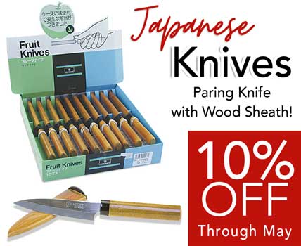 Japanese Paring Knives on sale 10% OFF through MAY