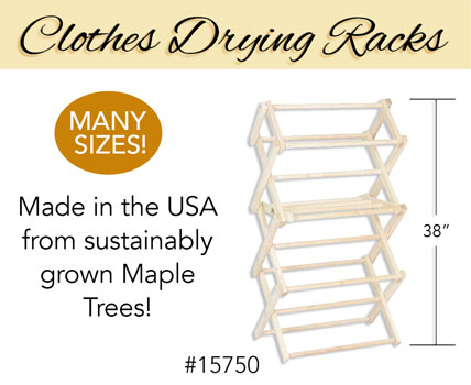 Maple wood clothes drying racks in stock 2022 - ad