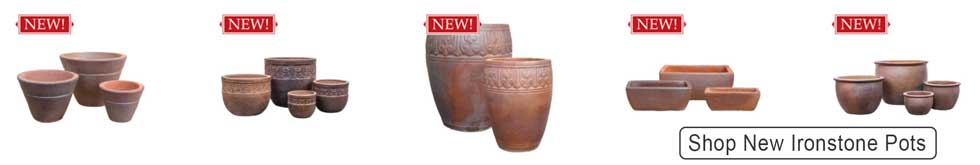 Shop our New Ironstone Plant Pots