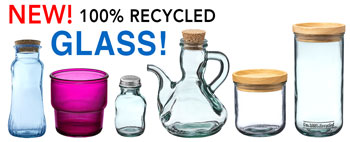 New! !00% Recycled Glass