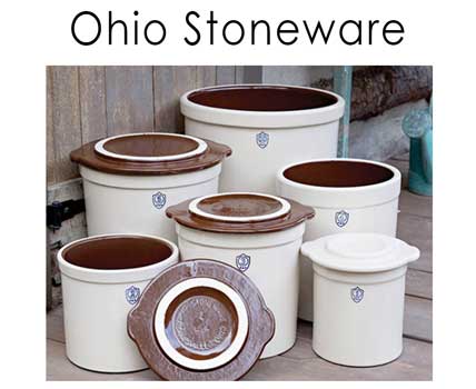 Ohio Stoneware! Crocks, Lids and Weights