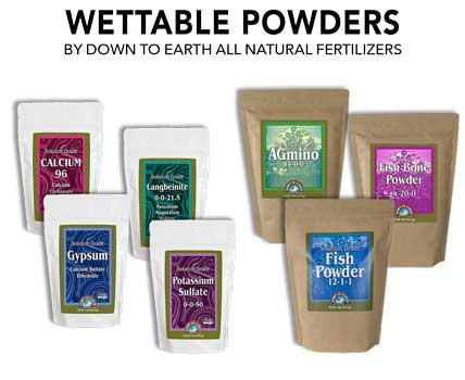 Down To Earth Fertilizer - Wholesale Organic Fertilizer - Wettable Powders