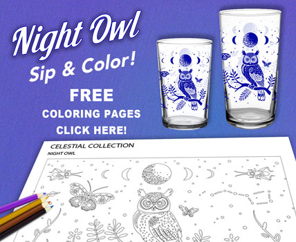 Vintage glass matching coloring book!
