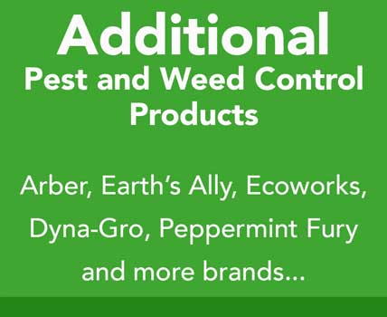 Additional brands of natural pest and weed control products