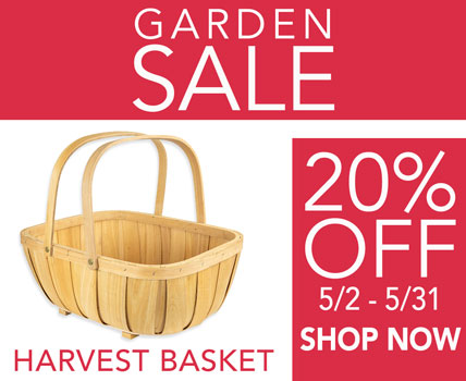 Wholesale Garden Supplies-  On Sale Basket 20% off 5/2 to 5/31/2022 -ad