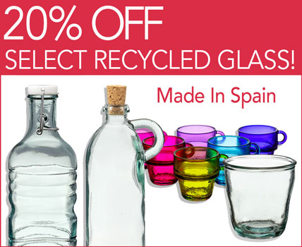 Sale! recycled glass- 20 percent off!