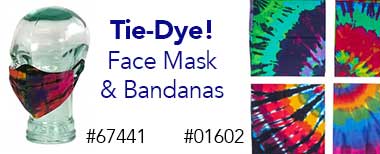 Tie-Dye Bandanas and Masks