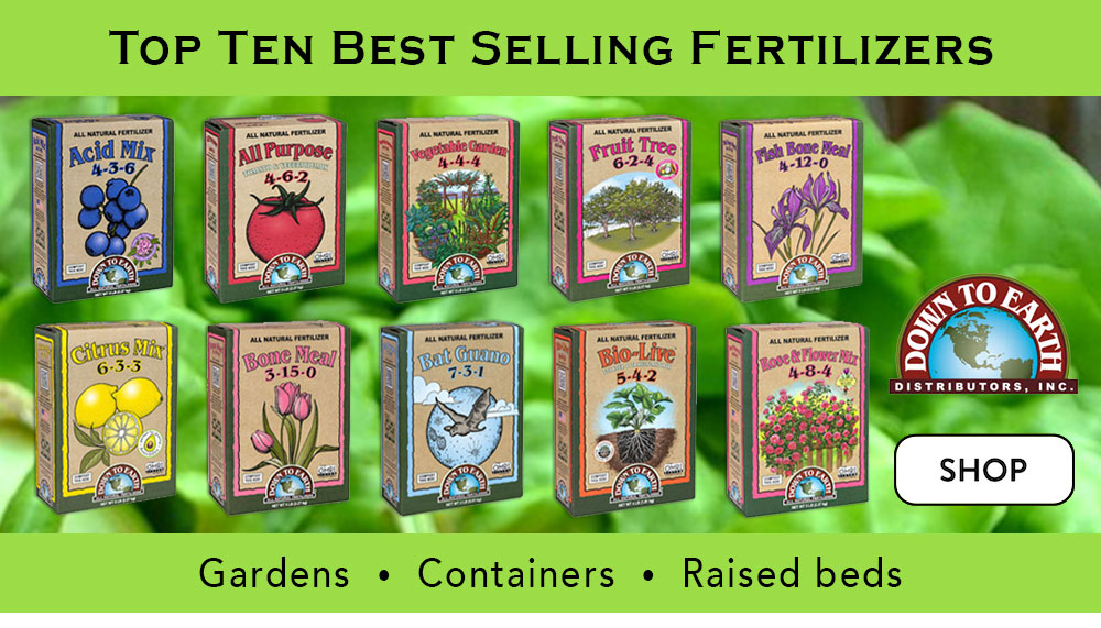 Best Selling Fertilizers - Down To Earth Fertilizers