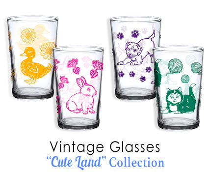 Vintage Glass Collection- Cute Land