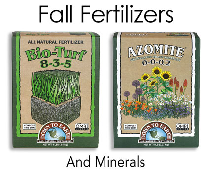 Fall Fertilizers and Minerals