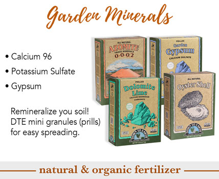 Shop Wholesale Garden Minerals 2022 with images of fertilizers