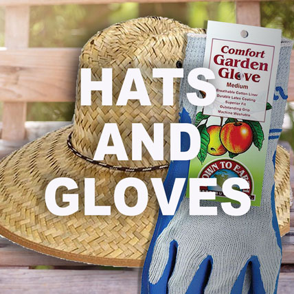 garden hats and gloves