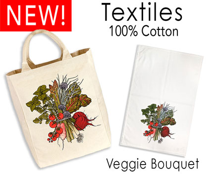 New Textile Design -Veggie Bouquet!