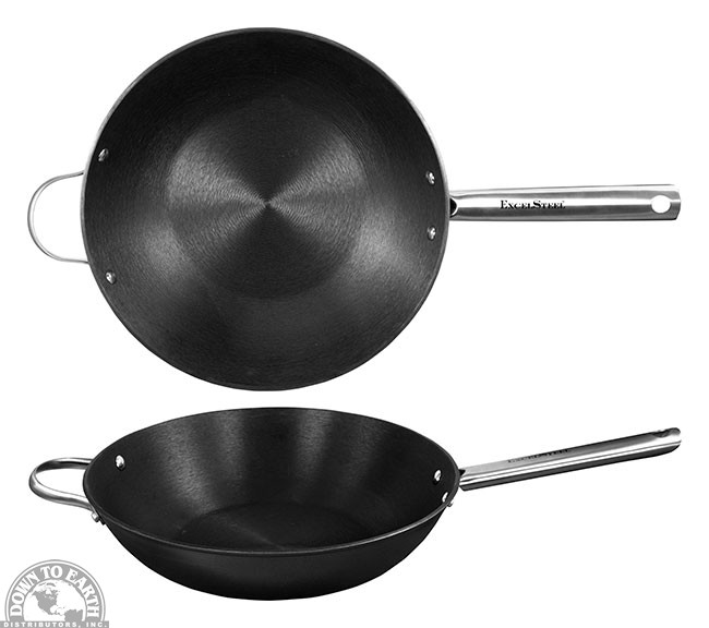 Light Weight Cast Iron Wok 13" Down to Earth Distributors Inc.
