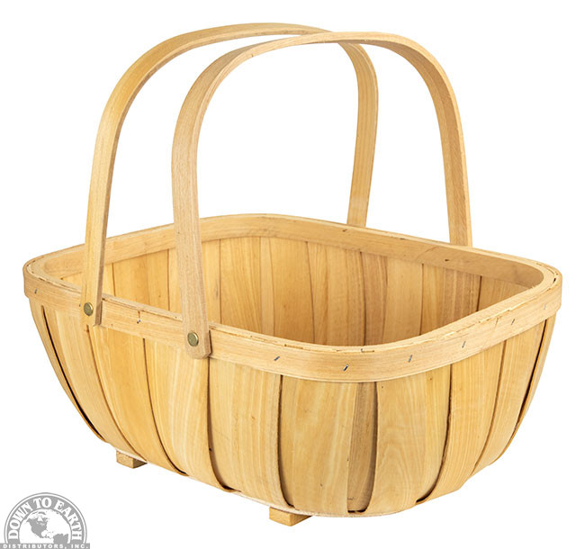 Harvest Basket Wood Down to Earth Distributors, Inc.
