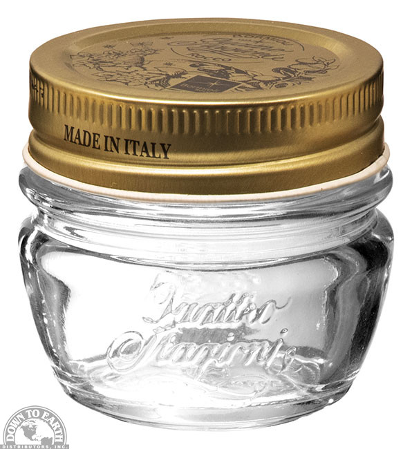 Qs Mini Canning Jar 1.37oz Down to Earth Distributors Inc.