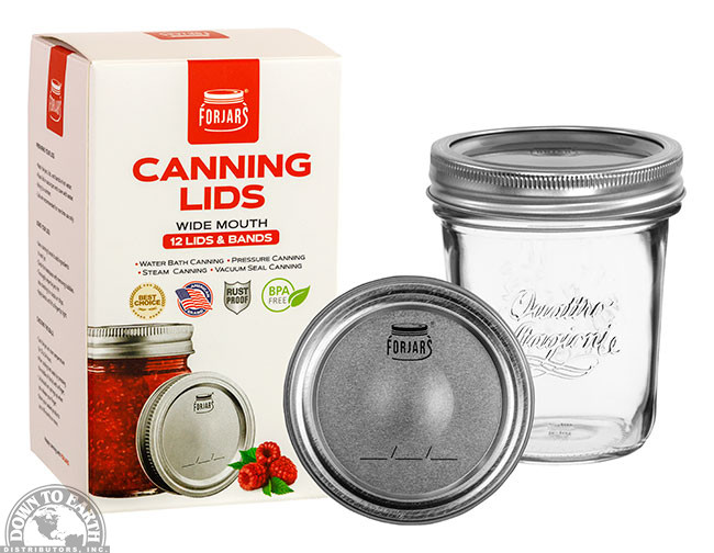 Canning Lids&rings Wide Bx/12 Down to Earth Distributors Inc.