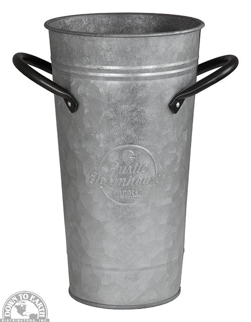 Galvanized Flower Bucket 9" Down to Earth Distributors Inc.