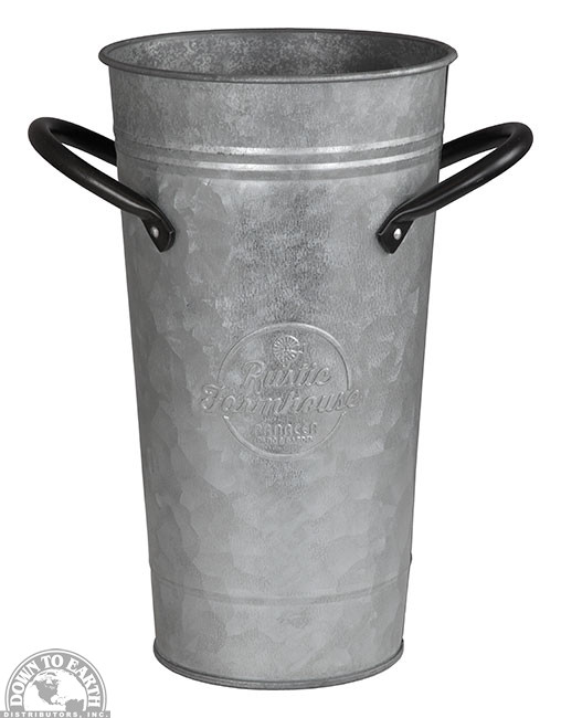 Galvanized Flower Bucket 9" Down to Earth Distributors Inc.