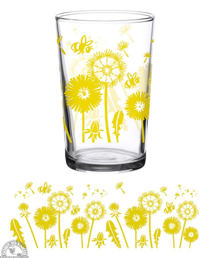 Vintage Dandelion Glass 7oz | Down to Earth Distributors Inc.