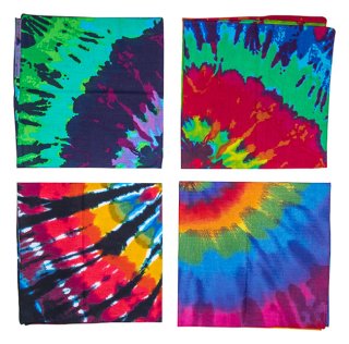 Bandana Swirl Tie Dye Asst.