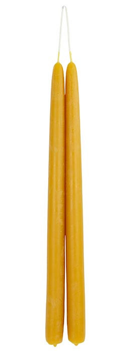 Beeswax Taper 12"x3/4" Nat.^