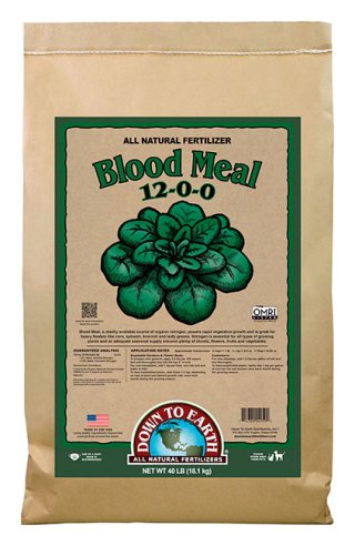 Down To Earth Fertilizer -Blood Meal 12-0-0   40lb bag 