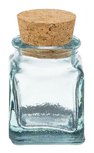 Jar Mini Square 25cc Cork