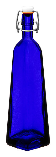 Bottle Square Cobalt Swing Top