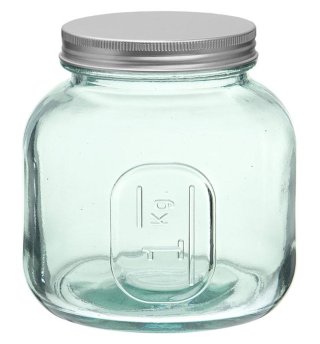 Pharmacy Jar W/metal Ld 35oz.