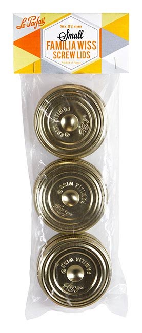 Fw Screw Lids 82mm Pk/6