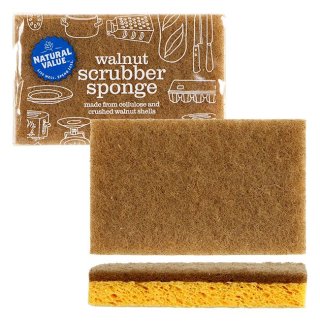 Sponge Scrubber Walnut