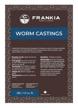 Frankia Worm Castings 28l