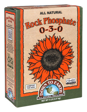 Down To Earth Fertilizers Rock Phosphate 0-3-0   5lb USA