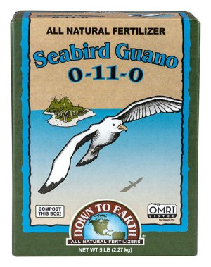 Seabird Guano 0-11-0  5lb - Fertilizer - Made In USA